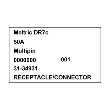 Meltric 31-34931 RECEPTACLE 31-34931